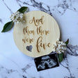 Pregnancy announcement plaque - KnK krafts