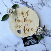 Pregnancy announcement plaque - KnK krafts