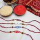 Rakhis With Intials and Om Symbol - KnK krafts