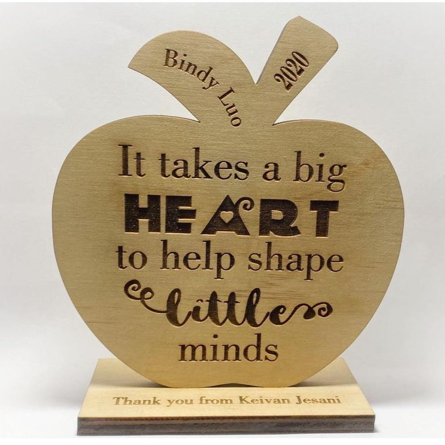 Teachers Applie Plaque - KnK krafts