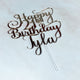 Twenty One Cake Topper With Swirls - KnK krafts