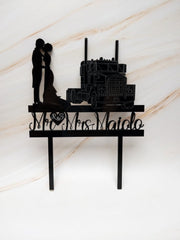 Wedding Cake Topper with Truck - KnK krafts