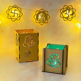Wooden Diwali Candle Holders - KnK krafts
