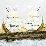 Wooden Easter Egg Basket - Bunny - KnK krafts