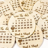 Wooden Save The Date Magnets - KnK krafts